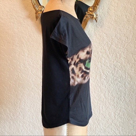 MNG JEANS Tiger Cat Eye Tee - Sz XS - Picture 3 of 4
